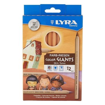 Színes ceruza LYRA Color giant bőrtónusú 12 darabos