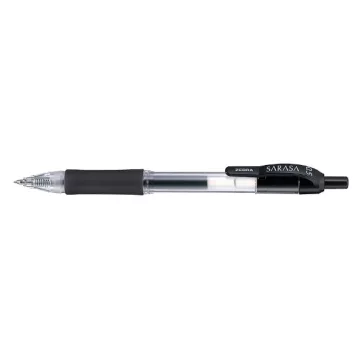   Zseléstoll ZEBRA Sarasa Retractable nyomógombos 0,5 mm fekete