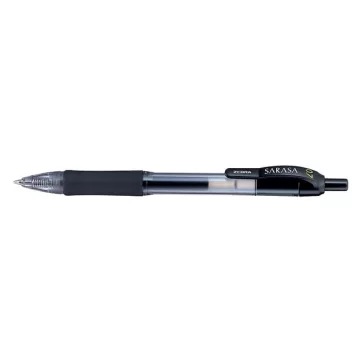   Zseléstoll ZEBRA Sarasa Retractable nyomógombos 0,7 mm fekete