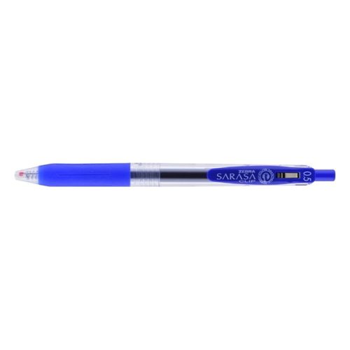 Zseléstoll ZEBRA Sarasa nyomógombos 0,5 mm kobaltkék