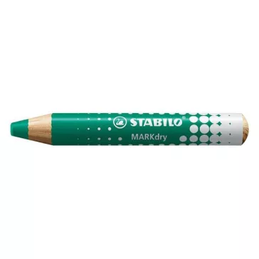  Jelölőceruza STABILO MARKdry fehér táblákhoz és flipchartpapírhoz vastag kerek heggyel zöld