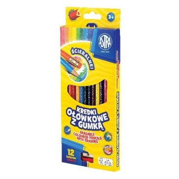   Színes ceruza ASTRA radíros 12 darabos ajándék hegyezővel