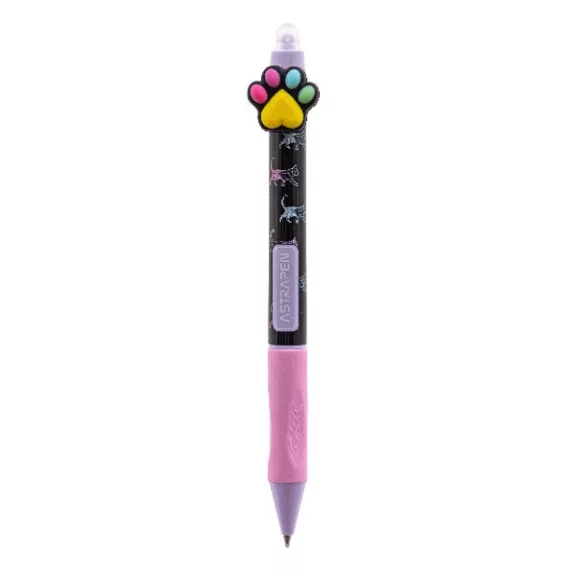 Golyóstoll ASTRA PEN radírozható cats 0,5 mm