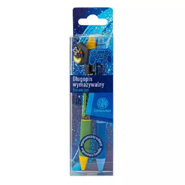 Golyóstoll ASTRA PEN radírozható gamer 0,5 mm 2 darabos