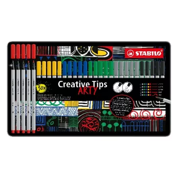   Flictoll STABILO Cretive Tips Arty Classic fémdobozos 30 darabos