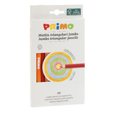 Színes ceruza PRIMO jumbo háromszögletű 12 darabos