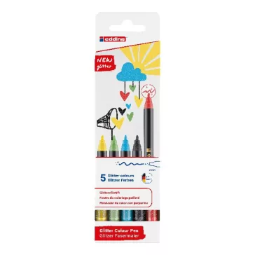 Filctoll EDDING 1200 csillámos 5 darabos