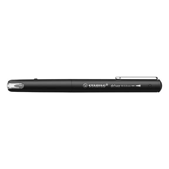 Filctoll STABILO dr!ver 0,8 mm fekete