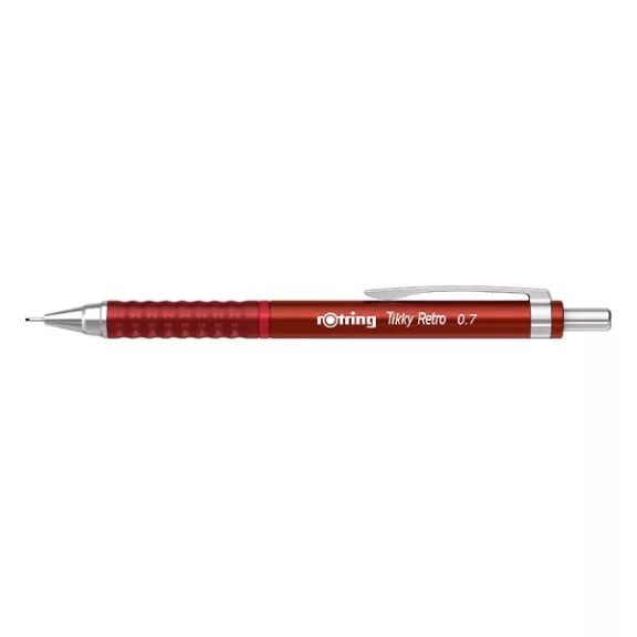Nyomósirón ROTRING TIKKY Retro 0,7 mm piros Nyomósirón ROTRING TIKKY Retro 0,7 mm piros