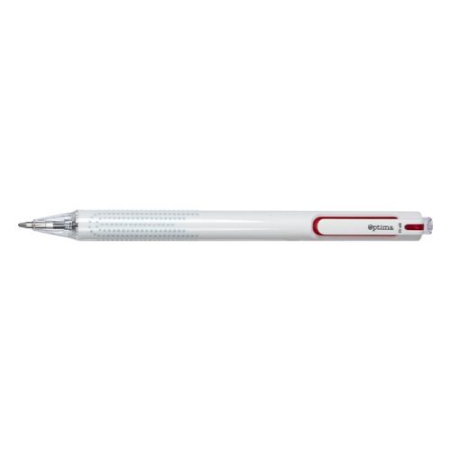 Golyóstoll OPTIMA nyomógombos Stella 1,0 mm piros