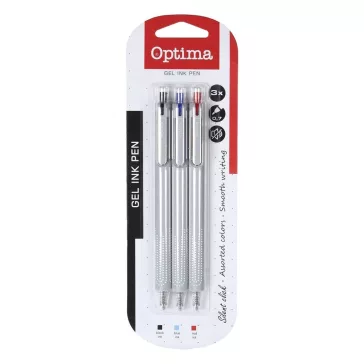 Zseléstoll OPTIMA Stella 0,7mm vegyes színek 3 darabos