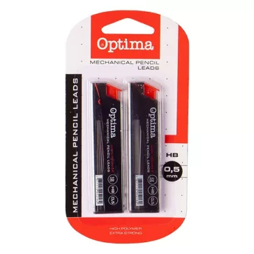 Grafitbél OPTIMA HB 0,5mm 12 szál 2db/bliszter