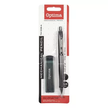 Nyomósirón OPTIMA 0,5mm fekete + grafitbél 0,5mm HB