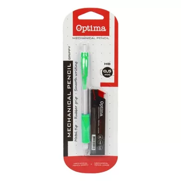  Nyomósirón OPTIMA 0,5mm vegyes színek + grafitbél 0,5mm HB