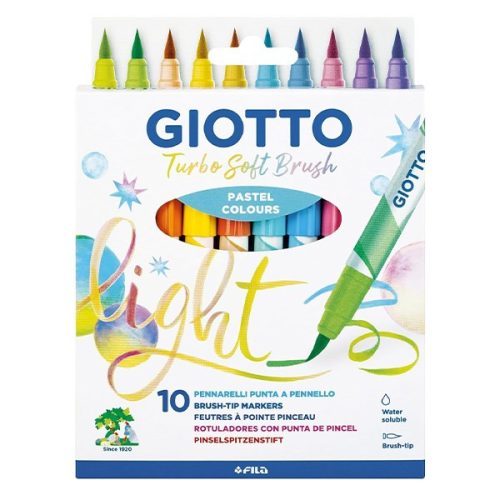 Ecsetfilc GIOTTO Turbo Soft akasztható pasztell 10 darabos