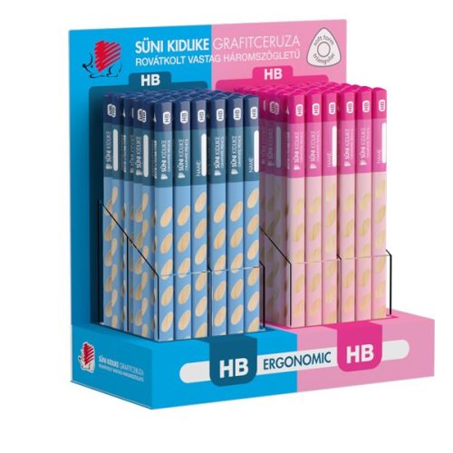 Grafitceruza display ICO Süni Kidlike Jumbo HB háromszögletű 96 darabos