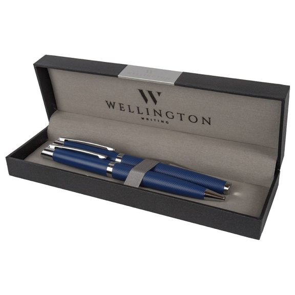 Golyóstoll készlet WELLINGTON Liberty golyóstoll + rollertoll kék díszdobozban