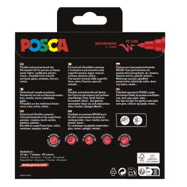 Filctoll UNI Posca PC-5BR ecsethegyű 8 darabos
