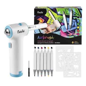 Filctoll készlet FIORELLO festékszóró, sablon, filctoll
