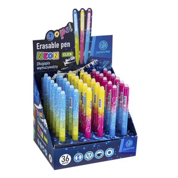 Golyóstoll ASTRA PEN Neon radírozható 0,5 mm