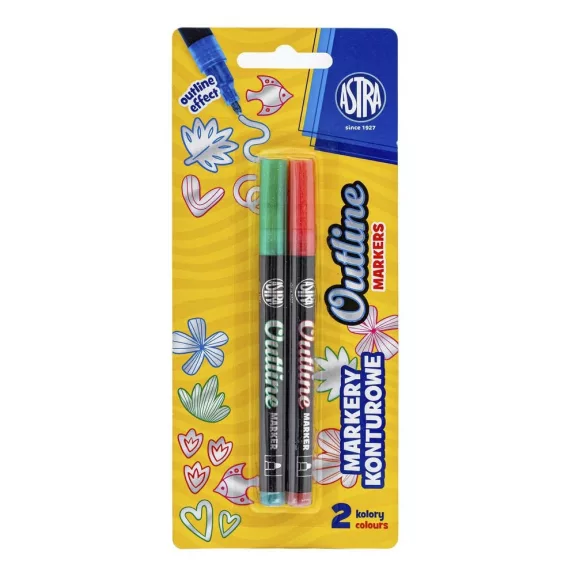 Filctoll ASTRA ezüst kontúrral 2 darabos