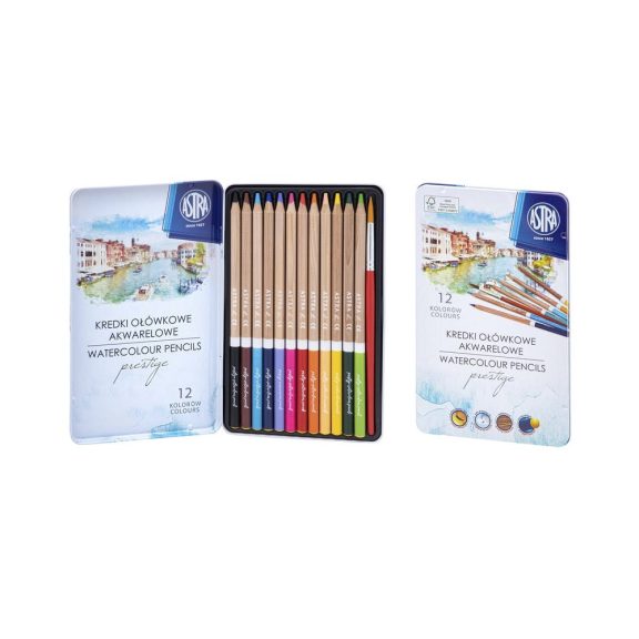 Színesceruza ASTRA prestige fémdobozos 12 színű