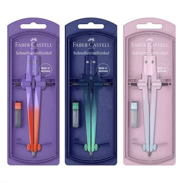   Körző FABER-CASTELL Flow műszaki gyorsállítóval kiegészítőkkel
