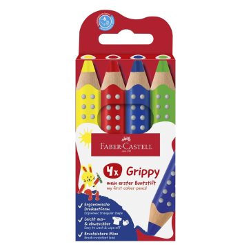 Színes Ceruza FABER-CASTELL Grippy alap színek 4 darabos