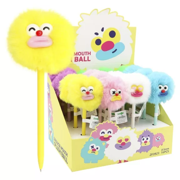 Zseléstoll JUNIOR 0,5mm pom-pom formával Pasztell száj Zseléstoll JUNIOR 0,5mm pom-pom formával Pasztell száj