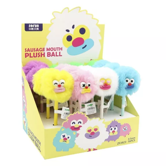 Zseléstoll JUNIOR 0,5mm pom-pom formával Pasztell száj Zseléstoll JUNIOR 0,5mm pom-pom formával Pasztell száj