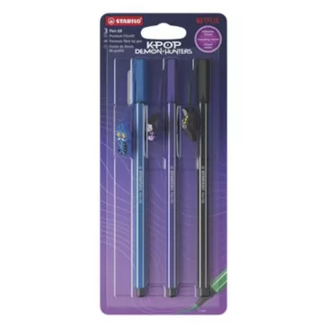  Filctoll STABILO Pen 68 K-pop Huntrix (Derpy, Sussie, Jinu) 3 darabos készlet