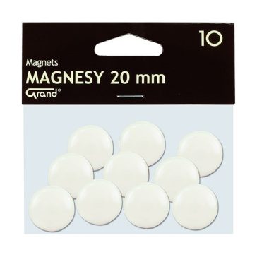 Táblamágnes GRAND 20mm fehér 10 darabos
