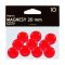 Táblamágnes GRAND 20mm piros 10 darabos