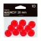 Táblamágnes GRAND 20mm piros 10 darabos