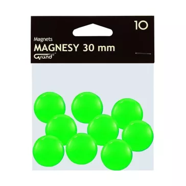 Táblamágnes GRAND 30 mm zöld 10 darabos