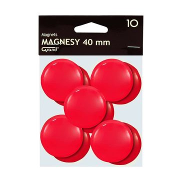 Táblamágnes GRAND 40 mm piros 10 darabos