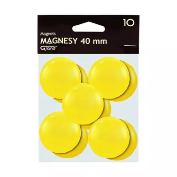Táblamágnes GRAND 40 mm sárga 10 darabos