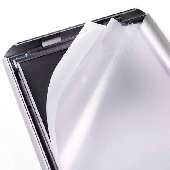 Plakátkeret DURABLE padló állvánnyal A/4 alumínium ezüst