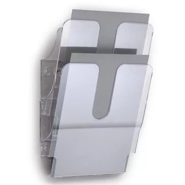   Prospektustartó DURABLE Flexiplus A/4 álló fali 2 részes átlátszó