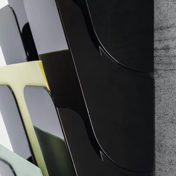   Prospektustartó DURABLE Flexiplus A/4 álló fali 6 részes fekete