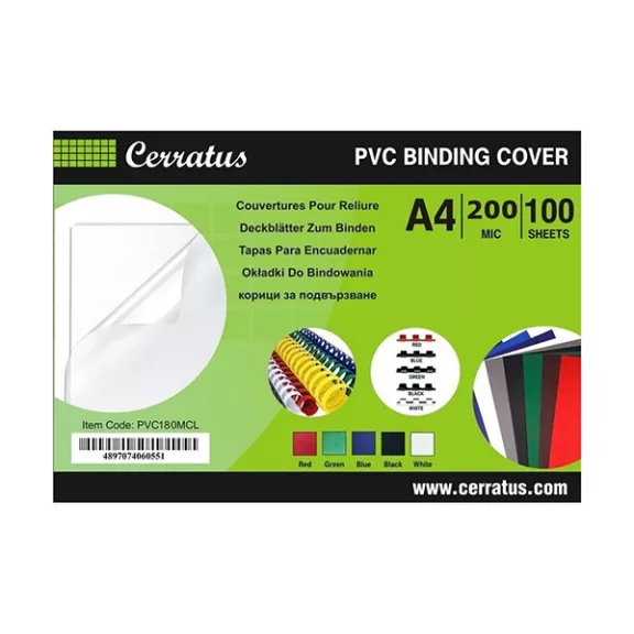 Előlap CERRATUS A/4 200 micron átlátszó zöld Előlap CERRATUS A/4 200 micron átlátszó zöld