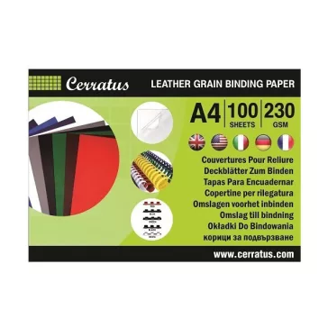 Hátlap A/4 230 g matt bőrhatású fekete 100 db/csomag