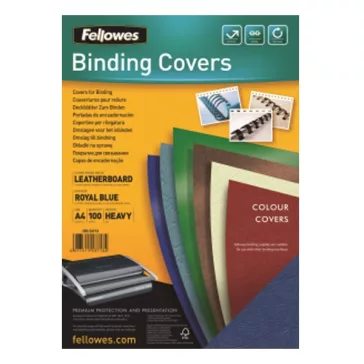   Hátlap FELLOWES Delta A/4 250 g matt bőrhatású királykék 100/csom