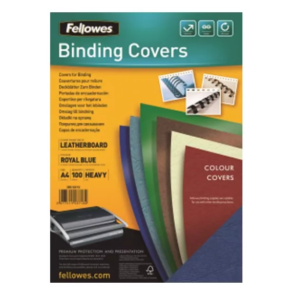 Hátlap FELLOWES Delta A/4 250 g matt bőrhatású királykék 100/csom Hátlap FELLOWES Delta A/4 250 g matt bőrhatású királykék 100/csom