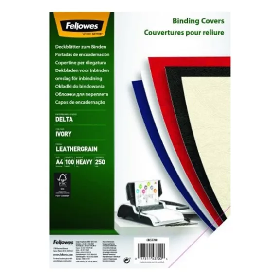 Hátlap FELLOWES Delta A/4 250 g matt elefántcsont 100/csom Hátlap FELLOWES Delta A/4 250 g matt elefántcsont 100/csom