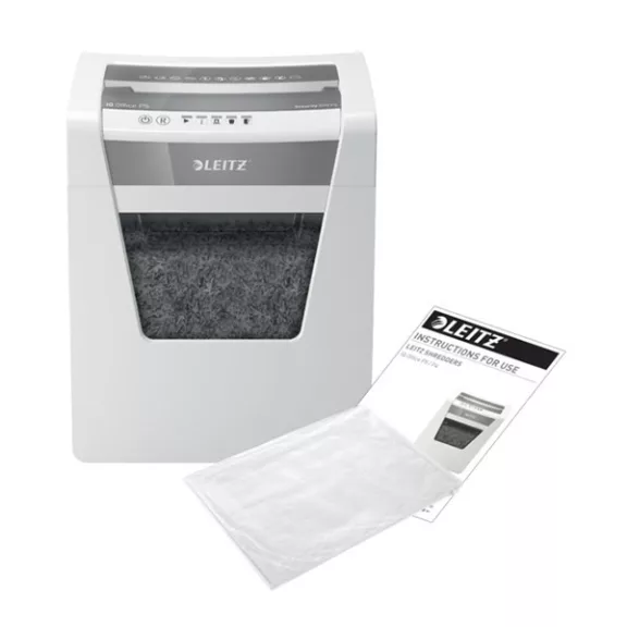 Iratmegsemmisítő LEITZ IQ Office mikrokonfetti P5 10 lap fehér Iratmegsemmisítő LEITZ IQ Office mikrokonfetti P5 10 lap fehér