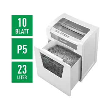   Iratmegsemmisítő LEITZ IQ Office mikrokonfetti P5 10 lap fehér