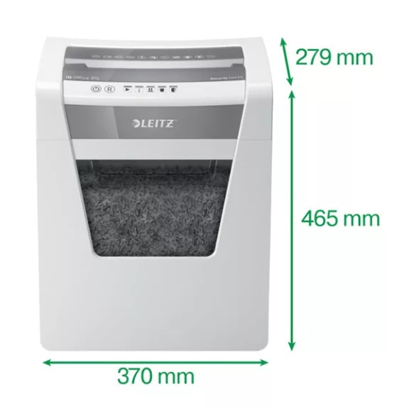Iratmegsemmisítő LEITZ IQ Office mikrokonfetti P5 10 lap fehér Iratmegsemmisítő LEITZ IQ Office mikrokonfetti P5 10 lap fehér