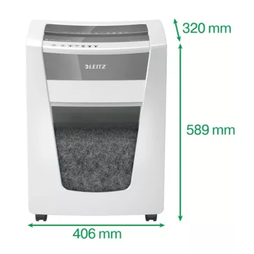   Iratmegsemmisítő LEITZ IQ Office Pro mikrokonfetti P5+ 5 lap fehér