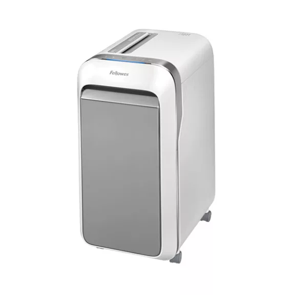 Iratmegsemmisítő FELLOWES Powershred LX221 2x12mm mikro-konfetti 20 lap P5 fehér Iratmegsemmisítő FELLOWES Powershred LX221 2x12mm mikro-konfetti 20 lap P5 fehér
